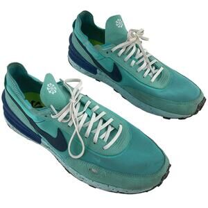 Nike Waffle One Crater Men's Turquoise Sneakers Size 11 Preowned Athletic